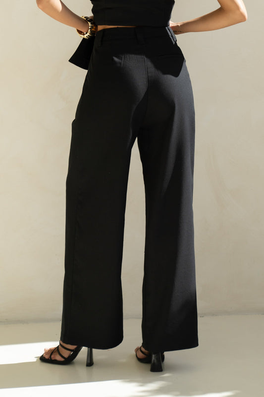 Keke Black Wide Leg Pants