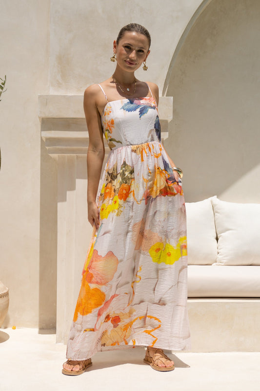 Crescencia Multicolour Floral Maxi Dress
