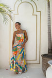 Allegra Multicolour Patchwork Maxi Dress