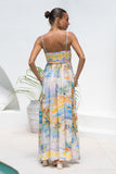 Solmar Multicolour Abstract Flared Maxi Dress