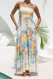 Solmar Multicolour Abstract Flared Maxi Dress