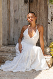 Serena White Eyelet Maxi Dress