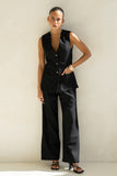Keke Black Wide Leg Pants