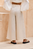 Lou Beige Wide Leg Pants