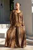 Malika Brown Leopard Blouse