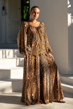 Malika Brown Leopard Wide Leg Pants