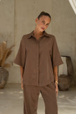Rize Chocolate Brown Shirt