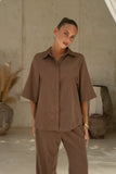 Rize Chocolate Brown Shirt