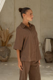 Rize Chocolate Brown Shirt