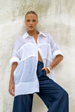 Nellie White Ramie Shirt