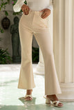 Jensen Beige Flared Pants