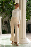 Jensen Beige Flared Pants
