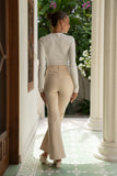 Jensen Beige Flared Pants