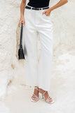 Sofie White Denim Straight Leg Jeans