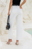 Sofie White Denim Straight Leg Jeans