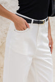 Sofie White Denim Straight Leg Jeans