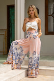 Marzella Pink Tropical Wide Leg Pants
