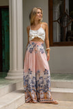 Marzella Pink Tropical Wide Leg Pants