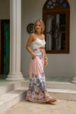 Marzella Pink Tropical Wide Leg Pants