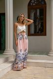 Marzella Pink Tropical Wide Leg Pants