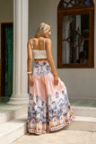 Marzella Pink Tropical Wide Leg Pants