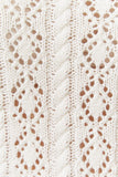 Haisley Ivory White Pointelle Knit Sweater