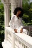 Linnea White Eyelet Long Sleeve Maxi Dress